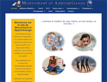Tablet Screenshot of mouvement-et-apprentissage.net